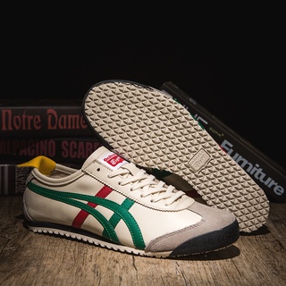 Onitsuka Tiger Mexico 66 【สินค้าของแท้】รองเท้าผ้าใบ รองเท้าวิ่ง สําหรับผู้ชาย และผู้หญิง