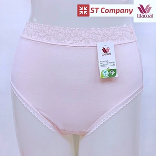 Wacoal Panty แบบเต็มตัว ขอบลูกไม้ สีชมพู (PI) 1 ตัว ทรง Short ใส่สบาย ยืดหยุ่น ระบายอากาศ กางเกงใน วาโก้ รุ่น WU4893