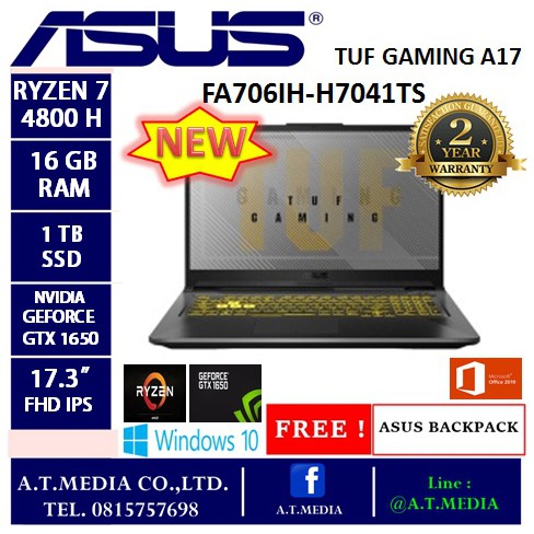 ASUS  TUF Gaming A17  FA706IH-H7041TS