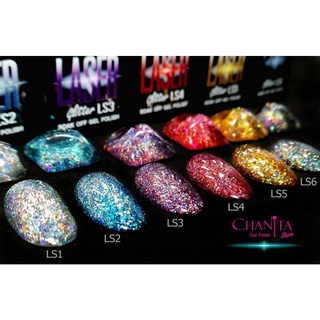 สีเจล Laser collection LS1-6 เซต 6 สี Chanita brand พร้อมส่ง