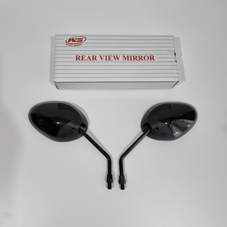 กระจก FINO FI ,FINO 115I ,FINO 125I กระจกมองหลัง สีดำ ขาดำ WORK SERIES ขายเป็นคู่ REAR VIEW MIRROR