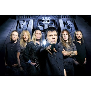 โปสเตอร์ Iron Maiden ไอรอน เมเดน โปสเตอร์ ตกแต่งผนัง Music Rock Poster โปสเตอร์วินเทจ โปสเตอร์วงดนตรี รูปภาพ ภาพถ่าย