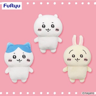 ตุ๊กตา Chiikawa - Mocchiri Nuigurumi (FuRyu) Chiikawa มังงะเจ้าตัวเล็กสุดคิ้วท์ เนื้อมาส+โมจิ นำเข้าจากญี่ปุ่น 7 นิ้ว