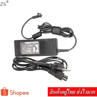 ZS Adapter Notebook อะแดปเตอร์ For ASUS 19V 4.74A หัว 5.5x2.5 (สีดำ)แถม สายไฟ AC