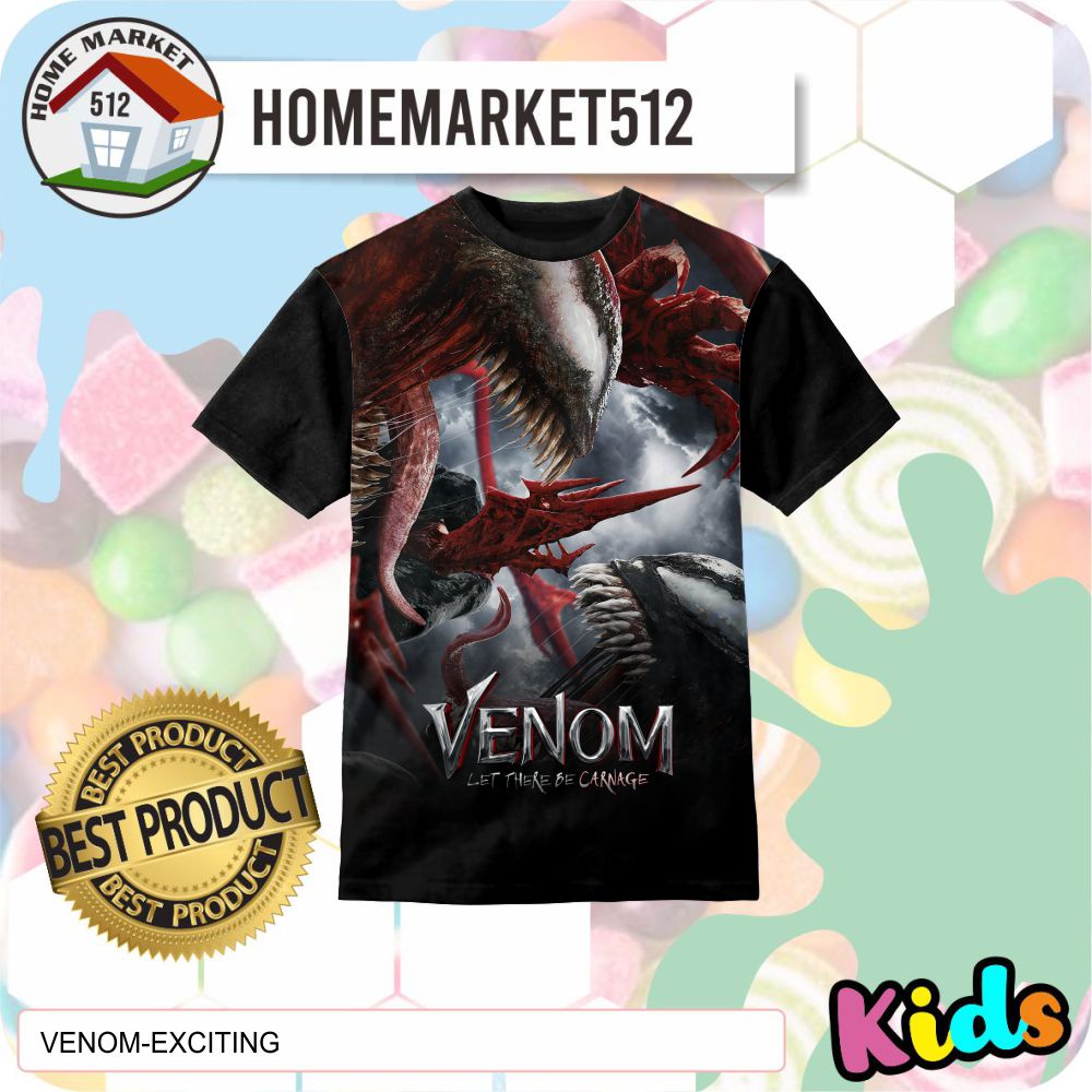 Venom Exiting Kids T-Shirt - เสื้อยืดเด็กการ์ตูน | โฮมมาร์ค