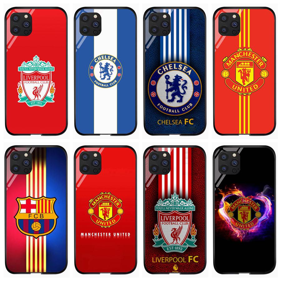 มาใหม่ล่าสุดสําหรับ Vivo Y12S Y20 Y20S Y20i Y12A V2026/V2043/ V2027 / V2032 กระจกนิรภัย Liverpool Man Chelsea Series กันกระแทก Hard เคสโทรศัพท์ที่กําหนดเอง