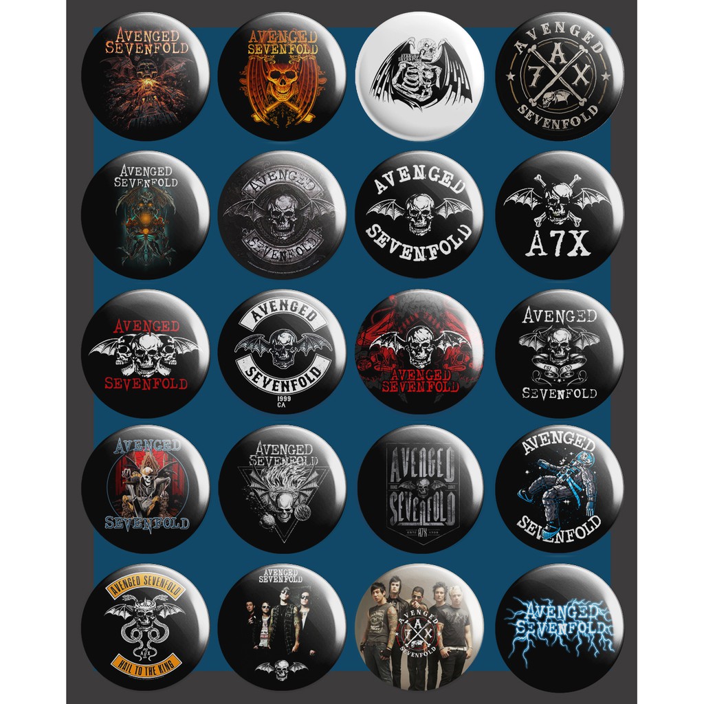 ป้ายกระดุม Avenged Sevenfold A7X (ไม่มีสั่งขั้นต่ํา)