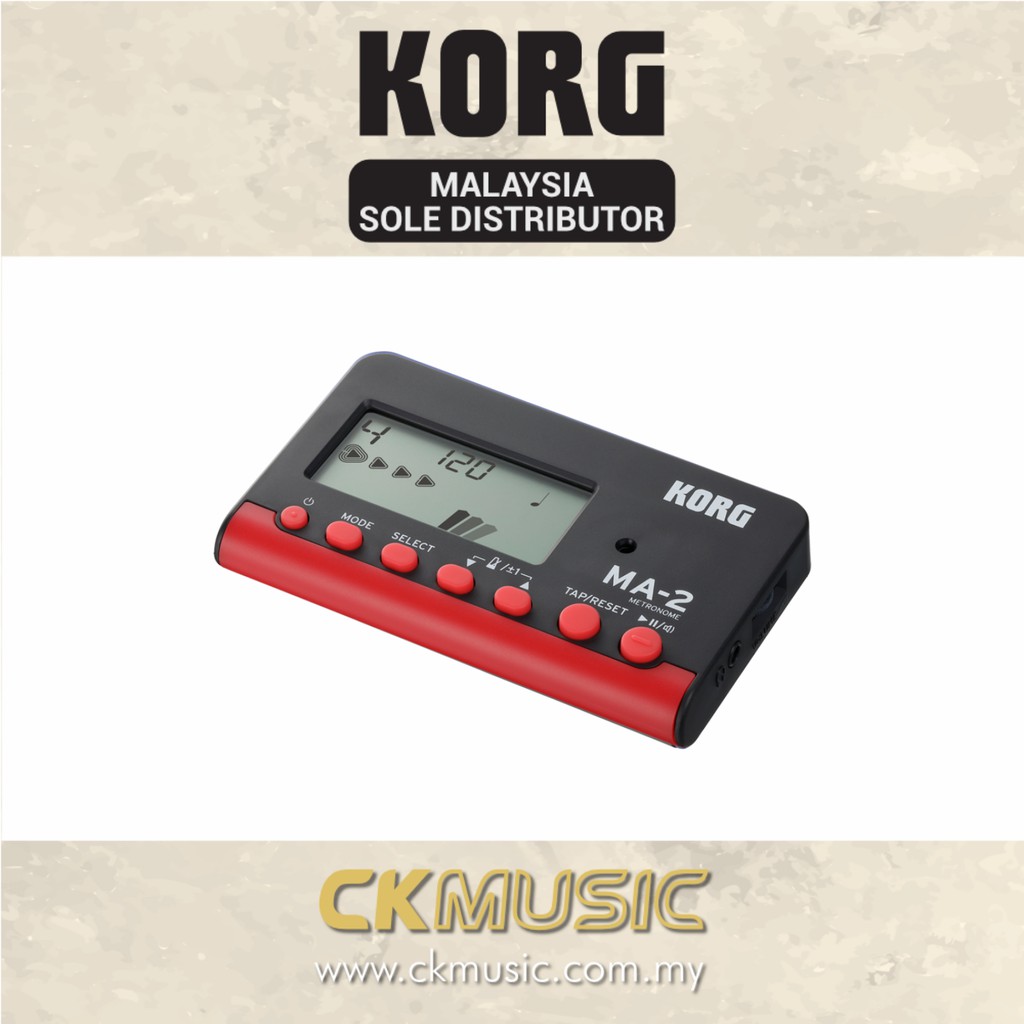 Korg Metronome - สีดําแดง MA2-BKRD