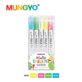 ชุดปากกา CHALK 5สี  [เขียนกระดานดำ/ขาว]