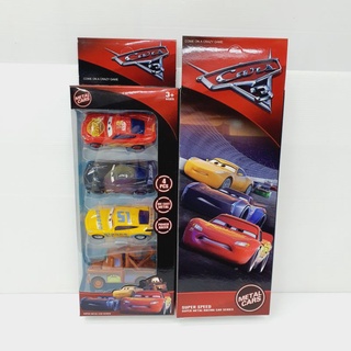 THE CARS MODEL FIGURE พลาสติก ตั้งโชว์ เข็น Set 4 คัน Model