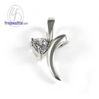 Finejewelthai จี้เงิน จี้เพชรสังเคราะห์/ Diamond CZ-Silver925-Pendant - P1117cz