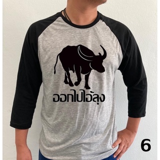 เสื้อยืดการเมือง แนวสตรีท แขนสามส่วนแบบที่6