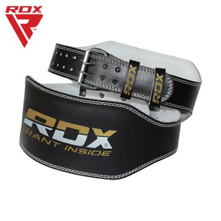 RDX เข็มขัดยกน้ำหนัก 6 นิ้ว หนังแท้