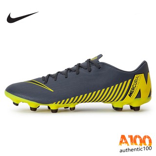 NIKE MERCURIAL VAPOR 12 ACADEMY FG/MG แท้ สี DARK GREY