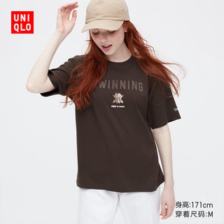 Uniqlo UT เสื้อยืดแขนสั้น พิมพ์ลายดิสนีย์ สําหรับผู้หญิง 452991 ยูนิโคล่S-5XL