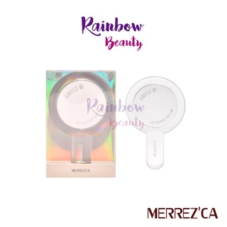 (ขนาดพกพา) MERREZCA Smile Mirror กระจกแต่งหน้ารูปทรงกลม  8cm. x 13cm.