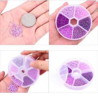 เมล็ดลูกปัดคริสตัลแก้วเช็ก 2 มม. 3,900 ชิ้น/กล่อง กล่องเมล็ดลูกปัดสำหรับงาน DIY สร้อยคอและเครื่องประดับ