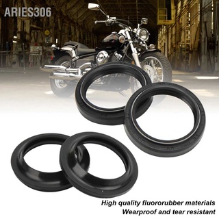 Aries306 Front Fork Oil Dust Seal Kit 41x53x8/10.5mm Fluororubber Replacement for XVS650 V Star YZF‑600R