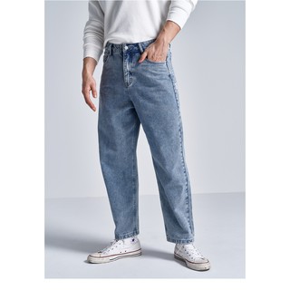 OMG Sportwear retro loose solid color jeans men