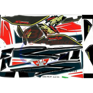 สติ๊กเกอร์ เทน่า เคลือบเงาแท้ HONDA TENA - RS.97 ติดรถสีเขียว/KP_AUTO