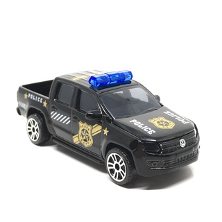 Majorette Volkswagen Amarok - Black Color - Black Hood - Small Square Light bar /Wheels D5S /scale 1/65 (3") no Package