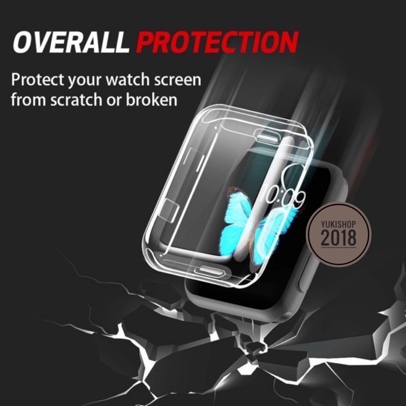 พร้อมส่งจากไทย เคสใสคลุมทั้งหน้าจอ และ ฟิล์มกันรอย iWatch Ultra S 11/10/9/8/7/6/SE/5/4/3/2/1 แบบนิ่ม Case TPU iWatch ราคา ถูกที่สุด ดีลบีเคเค แกลเลอรีภาพที่ 7