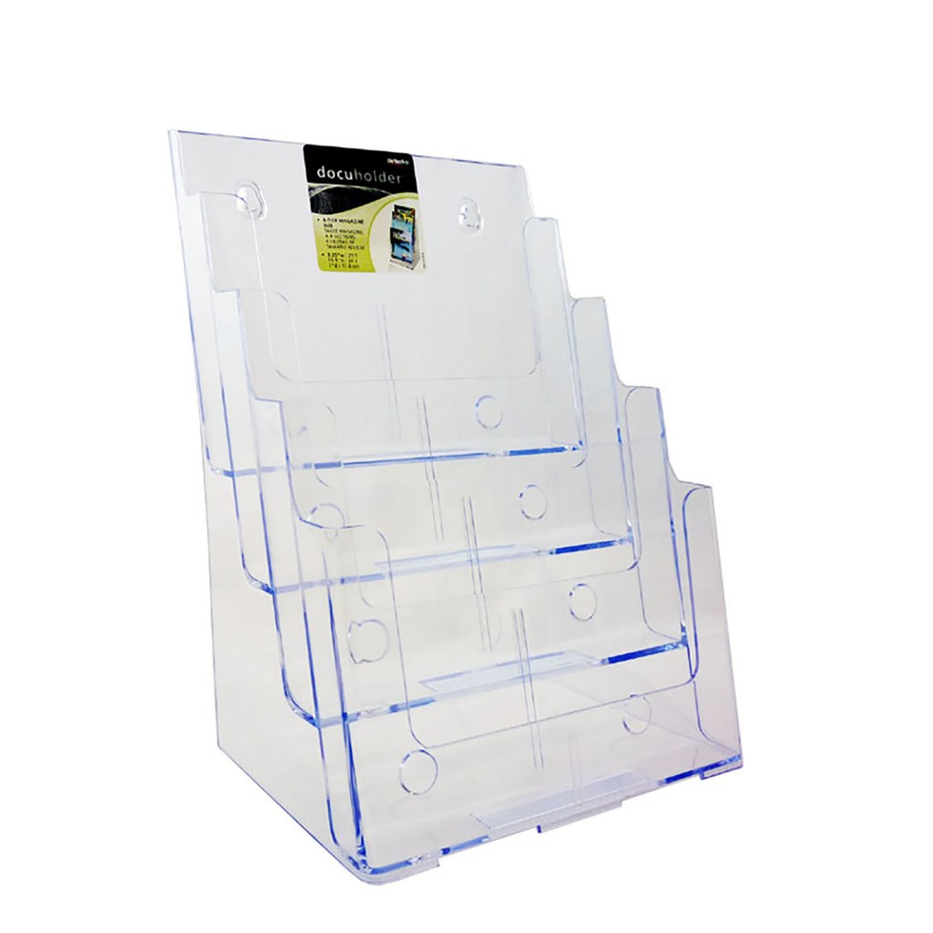 DEFLECTO 77441 4-TIER MAGAZINE A4