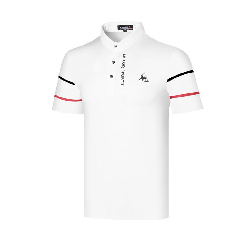 [Le Coq sportif] เสื้อโปโลแขนสั้น แบบแห้งเร็ว ระบายอากาศได้ดี เหมาะกับฤดูใบไม้ผลิ และฤดูร้อน สําหรับผู้ชาย