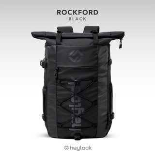 Heylook Official - Rockford กระเป๋าเป้สะพายหลัง ใส่แล็ปท็อป กันน้ํา เชื่อมต่อ USB สําหรับผู้ชาย ผู้หญิง เดินทาง