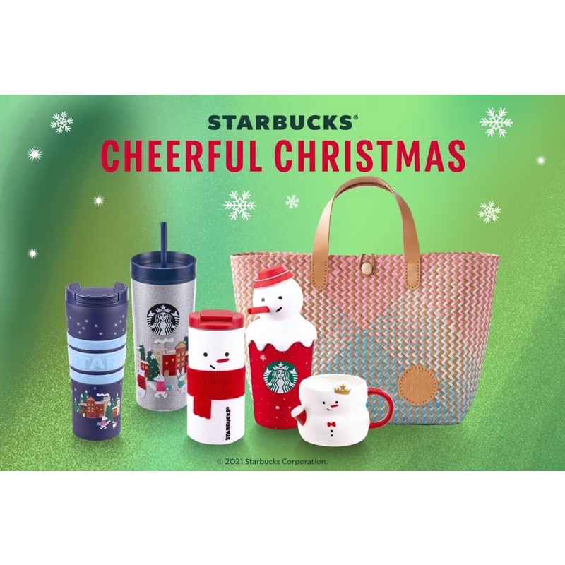 Starbucks cheerful christmas 2021 แก้ว starbucks christmas collection