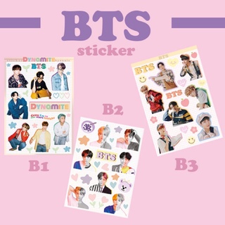 สติ๊กเกอร์ BTS 3แบบ ไม่ไดคัท/ไดคัท( ขาวมัน/PP)