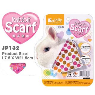 ผ้าพันคอกระต่าย Jolly (JP132) ขนาด : L75 x W215 mm ผ้าพันคอสำหรับกระต่ายโดยเฉพาะมีหลายน่ารัก ไม่ว่าจะเป็นโทนคละสีสดใส