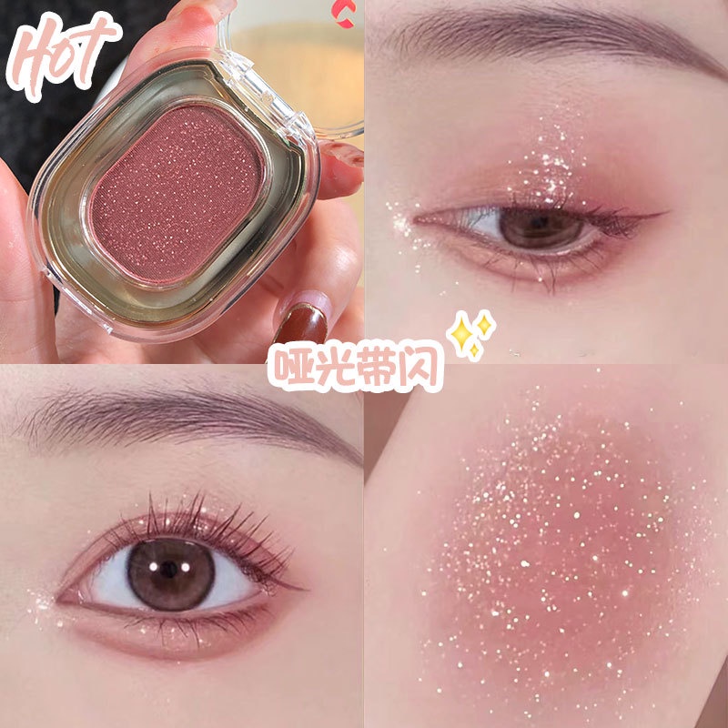 Faiccia อายแชโดว์ เนื้อฝุ่น โมโนโครม สีนู้ด ไม่อิ่มตัวต่ํา เนื้อฝุ่น ควันบุหรี่ - รูปที่ 7