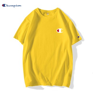 Champion เสื้อยืดแจนสั้น คอกลม เสื้อทรงหลวม แฟชั่นสตรี  CH67012S-5XL