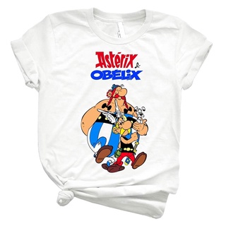 Amz-choicez Asterix and Obelix 37 เสื้อยืดลําลอง แฟชั่นสําหรับผู้ชาย ผู้หญิง แขนสั้น พิมพ์ลายกราฟฟิคS-5XL