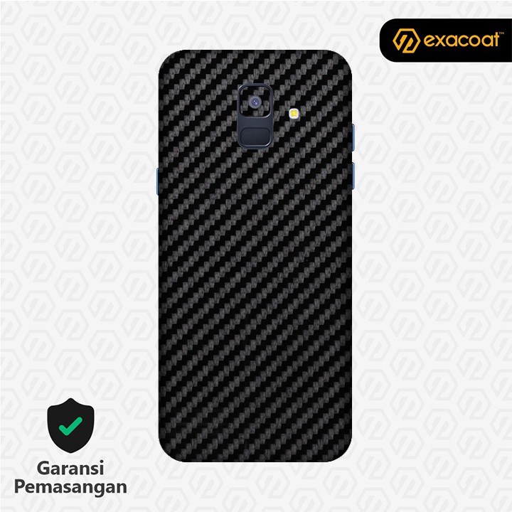 [EXACOAT] Galaxy A6 / A6+ (2018) Skins Carbon Fiber Black