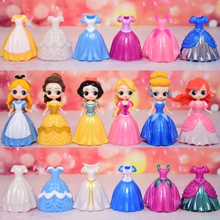 แหล่งขายและราคาโมเดล เจ้าหญิงเปลี่ยนชุด ตุ๊กตาเจ้าหญิง เปลี่ยนชุดได้ Disney Princess แต่งตัวตุ๊กตา 1 เซ็ทมี เจ้าหญิง 6 ตัว 18 ชุดอาจถูกใจคุณ