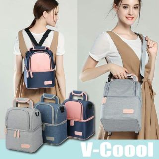 กระเป๋าเก็บความเย็นรุ่นใหม่ V-coool ทักแชทให้แม่ค้าเชคสีอีกครั้งจะได้ไม่เสียเวลากดสั่งซื้อค่ะ