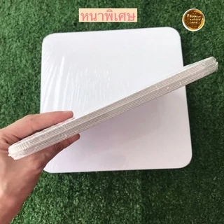 ฐานรองเค้ก ฐานเค้ก สีขาว/ทอง บรรจุ10ใบ ขนาด 0.5p,1p,2p,3p