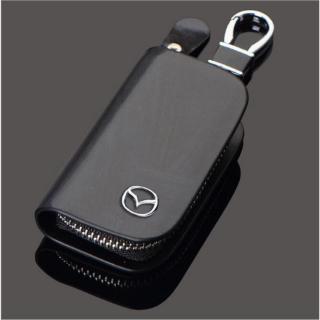 รองเท้าผู้ชายหนังแท้ &amp; ผู้หญิง Key ที่วางฝาครอบพวงกุญแจเคสสำหรับ MAZDA Atenza Miata 3 6 8 A8 RX E CX