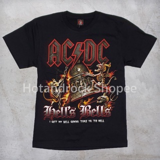 เสื้อยืดวงสีดำ AC DC TDM 1180 Hotandrock