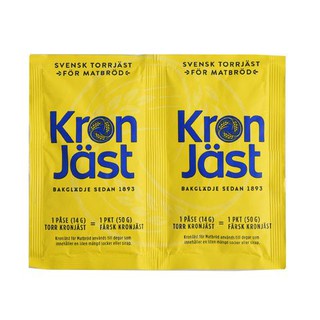 Kronjast Dry Yeast 24 g. 🔥Kronjast – Dry Yeast 2x14g (equivalent to 100g fresh yeast)💢Contains 2 sac