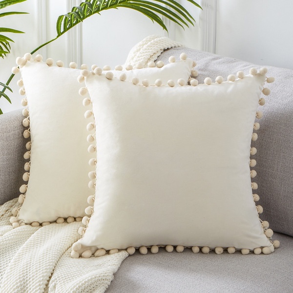 ปลอกหมอน ผ้ากํามะหยี่ แบบนิ่ม ขนาด 45x45 ซม. สําหรับตกแต่งโซฟา เตียง ห้องนั่งเล่น