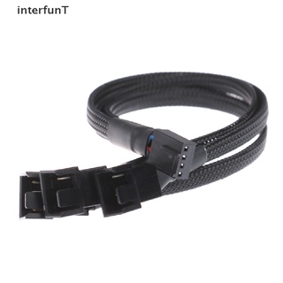 [InterfunT] อะแดปเตอร์พัดลมระบายความร้อน 4pin PWM 4pin เป็น 3 Ways Y Splitter Cable