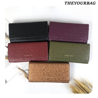 กระเป๋าสตางค์Charles &amp; Keith Basic Long Wallet กระเป๋าสตางค์ใบยาว ตกแต่งด้วยพู่ เปิด – ปิดกระเป๋าด้วยเเม่เหล็กแบบซ่อน */