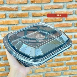 กล่องอาหารรุ่นฝาโดม 1 2 3 ช่อง 1000ml กล่องเดลิเวอรี่ กล่องข้าว พร้อมฝา 25ชุด