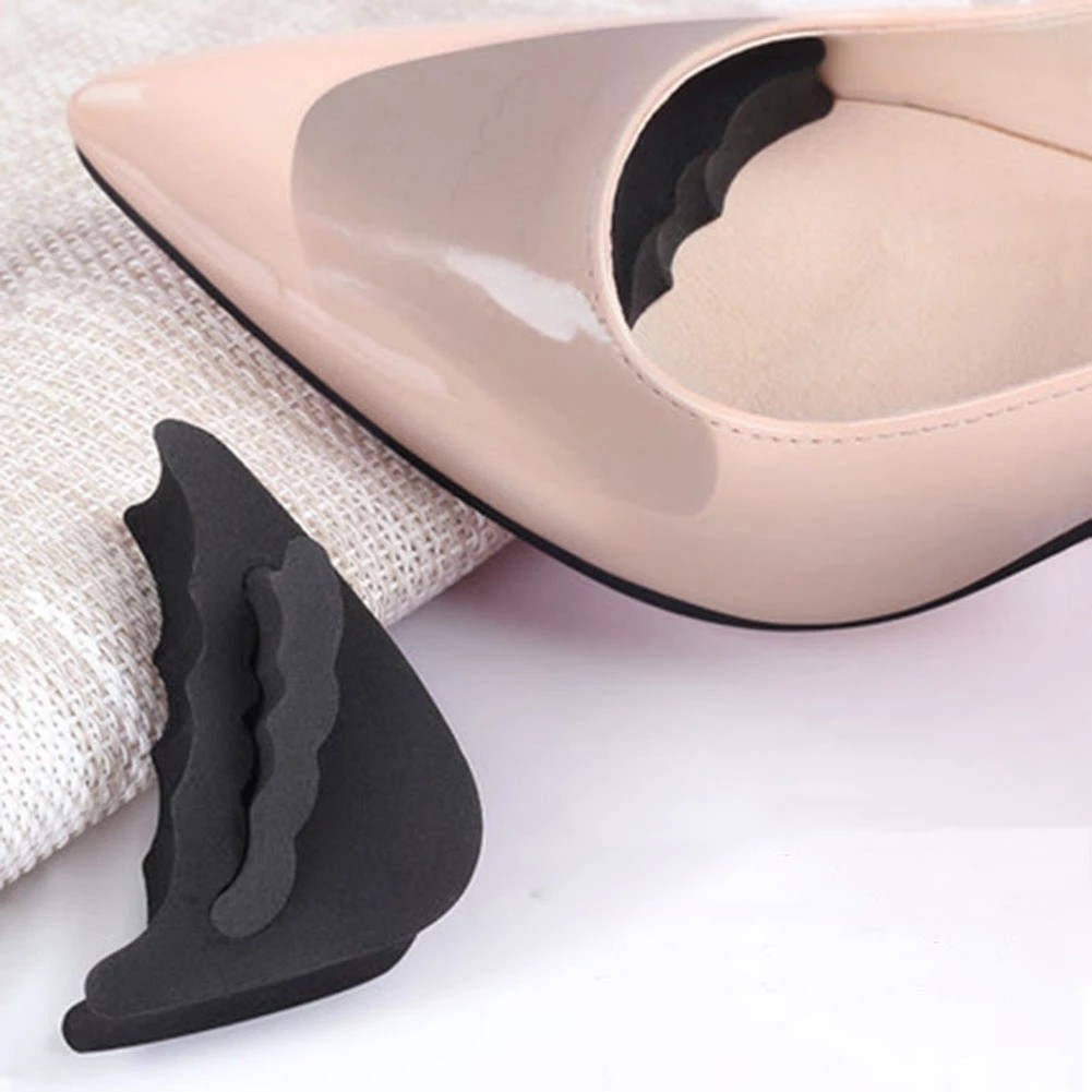 1 คู่ Forefoot ใส่ Pad สําหรับผู้หญิงรองเท้าส้นสูง Toe Plug ครึ่งฟองน้ํารองเท้าเบาะ Feet Filler Insoles Anti-Pain Pads
