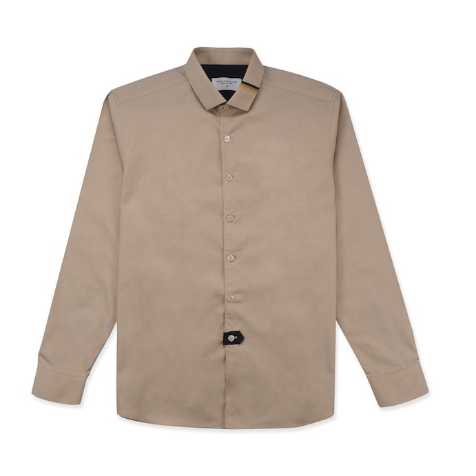 Twentysecond Eton Collar Shirt Khaki Shopee Thailand