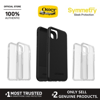 Otterbox เคสโทรศัพท์มือถือ แบบใส ลายสมมาตร สีดํา สําหรับ iPhone 14 Pro Max 14 Pro 14 Plus 14 13 12 11 Pro Max XS Max XR XS X 8 7 Plus SE2020 | ของแท้