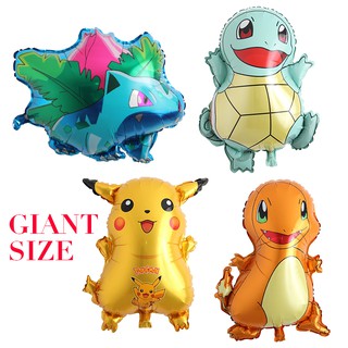ลูกโป่งฟอยล์พิมพ์ลายการ์ตูน Pokemon Pikachu สําหรับตกแต่งงานปาร์ตี้
